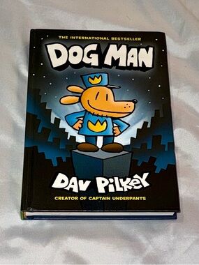 Dog Man Kids Hardcover Book - Black & Blue Cover